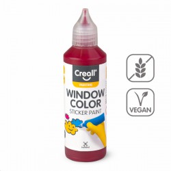 Barva na sklo Window 80 ml, tmavě červená