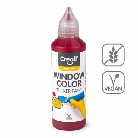 Barva na sklo Window 80 ml, tmavě červená