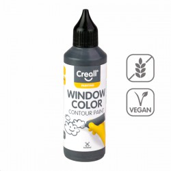 Konturovací barva na sklo Window 80 ml, olověná šeď
