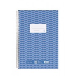 Blok A4/70 listů, spirála vlevo, odtrh, linky NOVUM