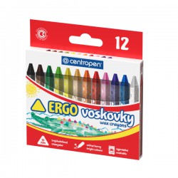Voskovky Centropen trojhranné, 12 barev