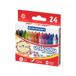 Voskovky Centropen kulaté, 24 barev