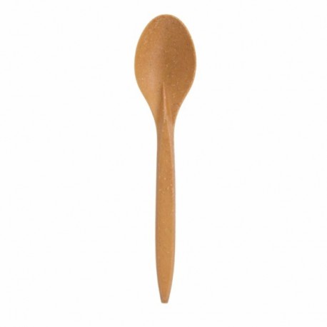 Lžíce polévková dřevoplast WPC, 18 cm, 100 ks