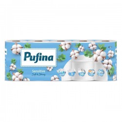 Toaletní papír Pufina, 3 vrstvý, 10 rolí