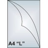 Zakládací obal A4 "L", 130mic, čirý, hladký, AH102, 10 ks
