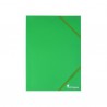Desky A4, 3 klopy + gumičky, neprůhledné, zelené