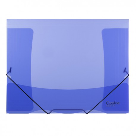 Desky OPALINE A4, 3 klopy + gumičky, 2-592/modré