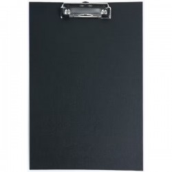 Podložka plastová s klipem  A4, černá