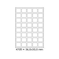 Etikety 36,0x30,0mm, 40 etiket x 100 archů, R01004705
