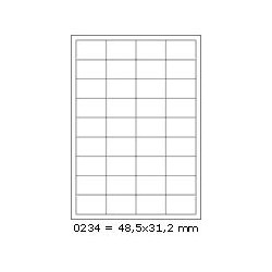Etikety 48,5x31,2mm, 36 etiket x 100 archů, R01000234