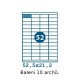 Etikety S 52,5x21,2mm, 56 etiket x 10 archů