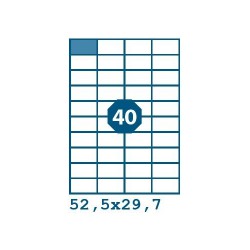 Etikety S 52,5x29,7mm, 40 etiket x 100 archů