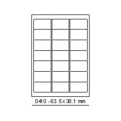 Etikety 63,5x38,1mm, 21 etiket x 100 archů, R01000410