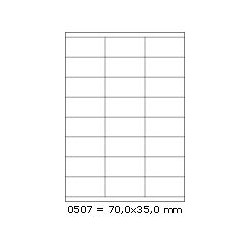 Etikety S 70,0x35,0mm, 24 etiket x 100 archů, R01000507
