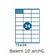 Etikety S 70,0x36,0mm, 24 etiket x 10 archů