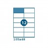 Etikety S 105,0x48,0mm, 12 etiket x 100 archů