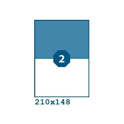Etikety S 210,0x148,0mm, 2 etikety x 100 archů