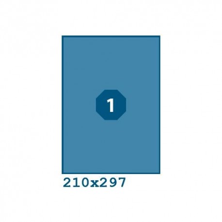 Etikety 210,0x297,0mm, R01321123, červené fluo.,100 arch