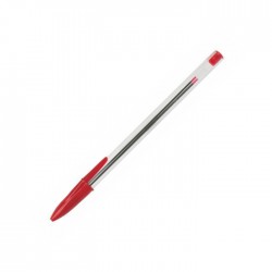Jednorázové kuličkové pero CLA009, červené