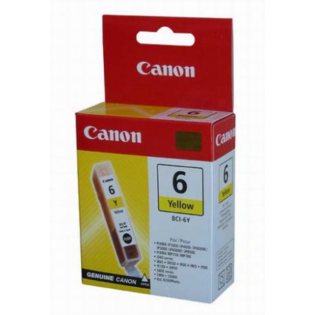Cartridge Canon č.6Y, BCI-6 Y, žlutý ink.,ORIGINÁL