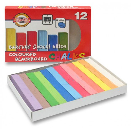 Křída školní 112506, 12 barev v papírové krabičce