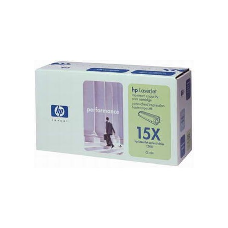 Cartridge HP č.15X, C7115X, černá náplň, ORIGINÁL