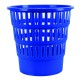 Koš na odpadky, děrovaný, modrý plast