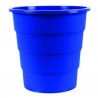 Koš na odpadky plný, modrý plast