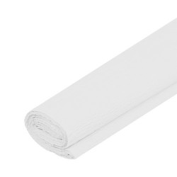 Krepový dekorační papír, bílý-01